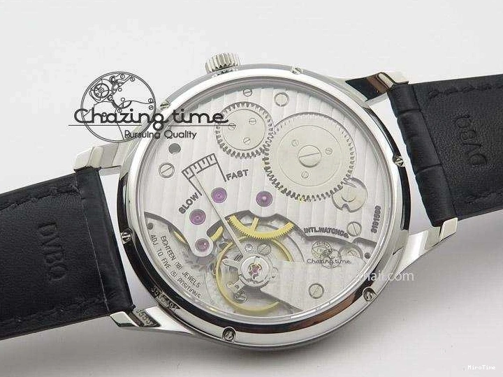 MIROTIME 0322 Sustainable Portuguese IW545408 White Dial ZF 1:1 Best Edition On Dark Blue Leather Strap 7335
